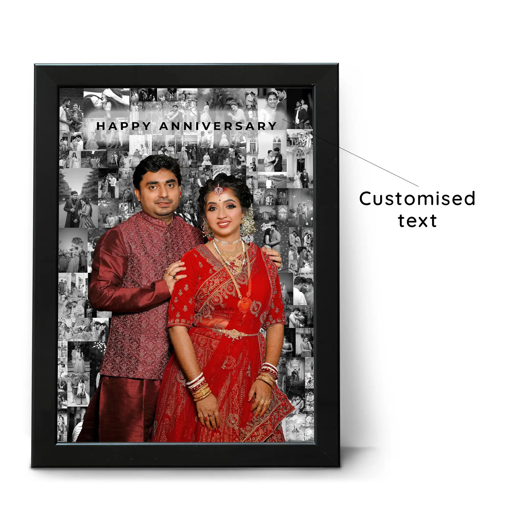 B/W Mosaic Photo Frame with Text - Image 5