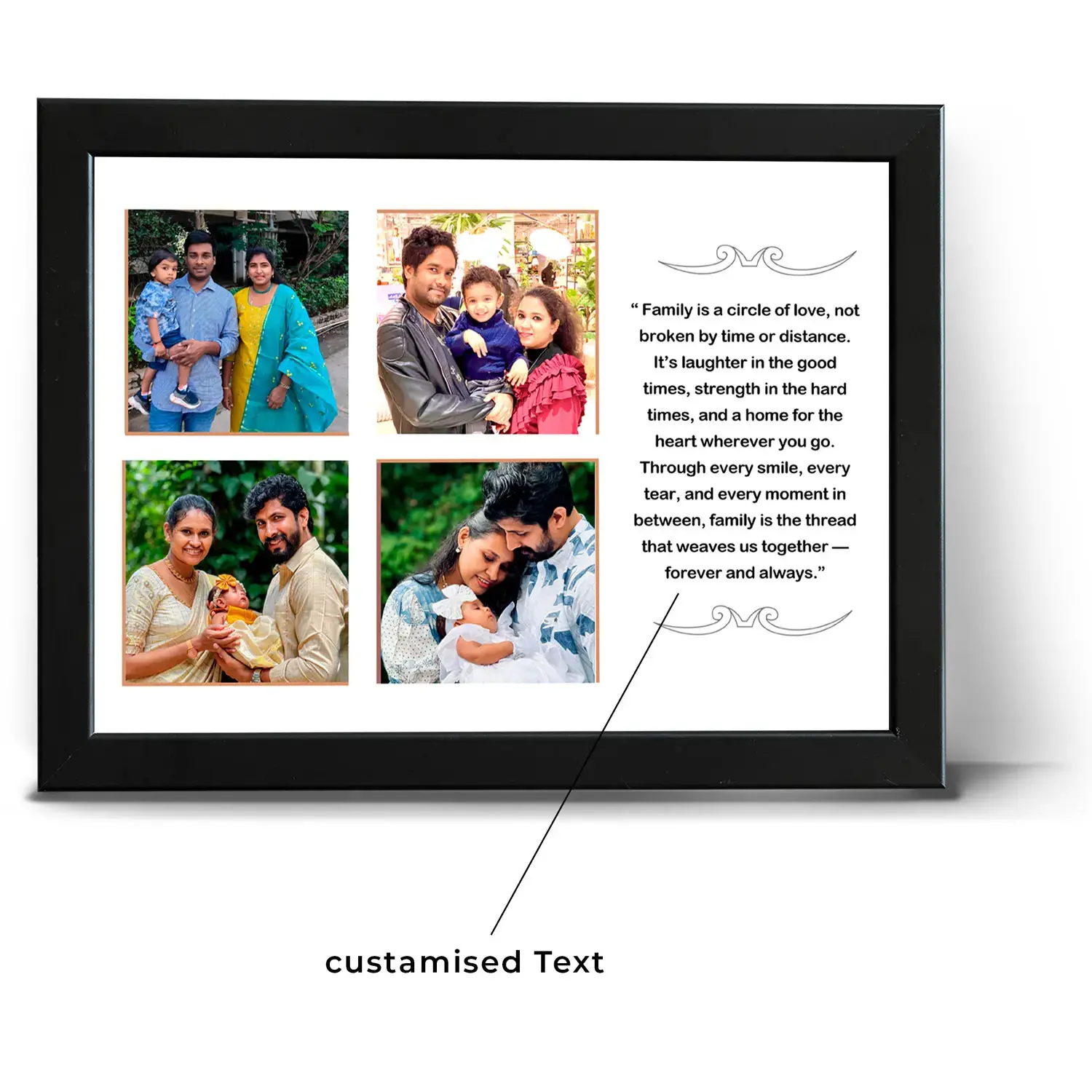 Family Collage Frame with Custom Text - Image 3