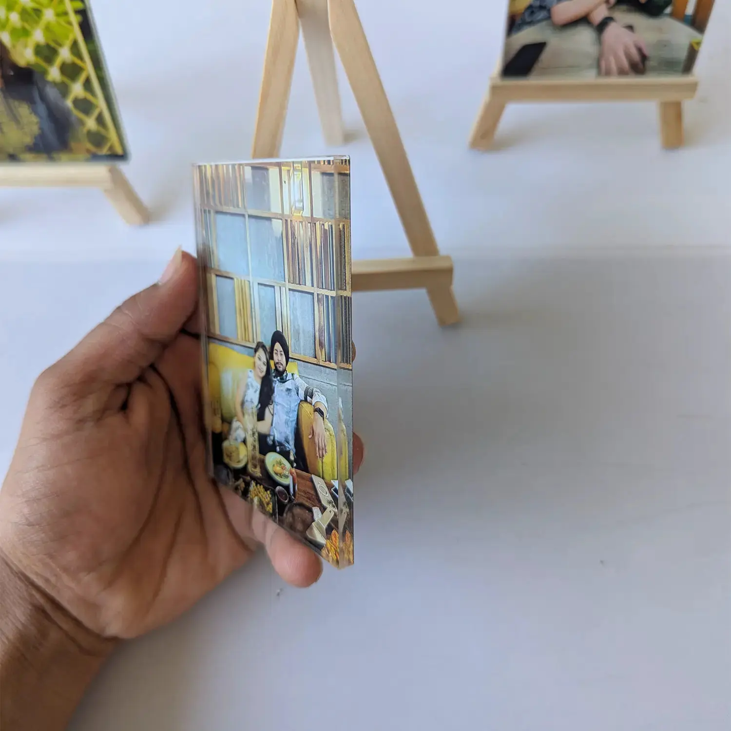 Set of Mini Frames with Wooden Stand - Image 5
