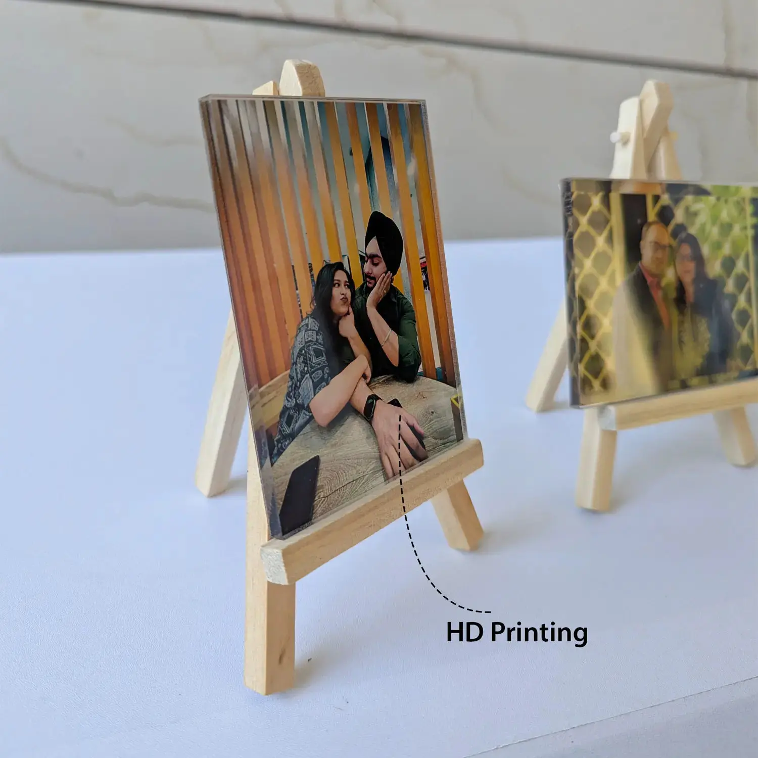 Set of Mini Frames with Wooden Stand - Image 4